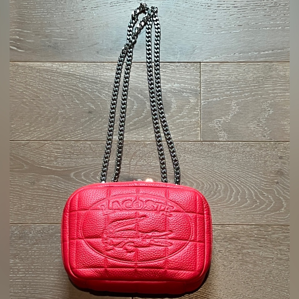Lacoste cross body chain bag